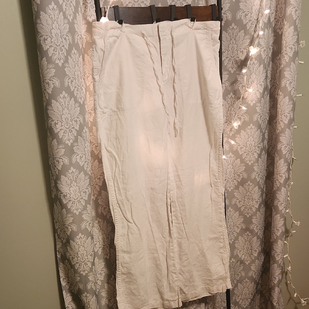 White Linen Pants